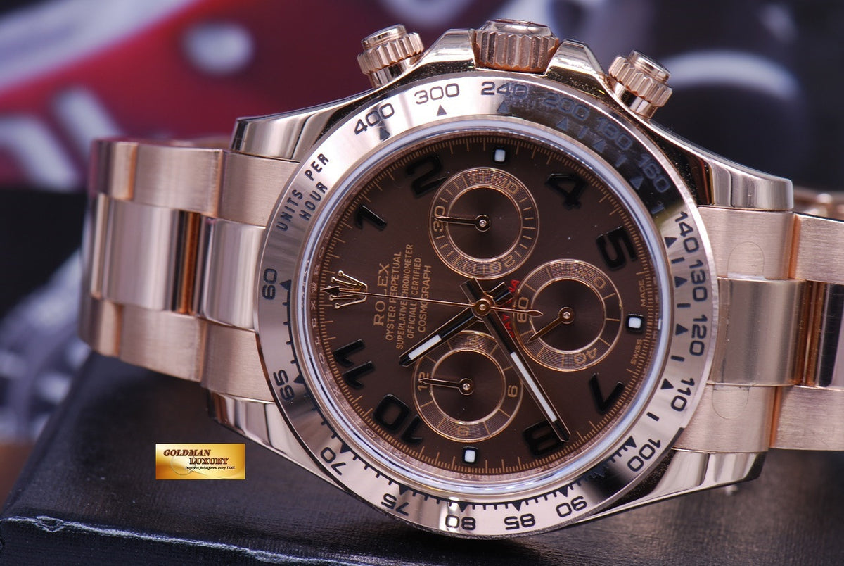 [SOLD] ROLEX OYSTER PERPETUAL 18K EVEROSE GOLD CHRONOGRAPH Ref 116505 (LNIB)