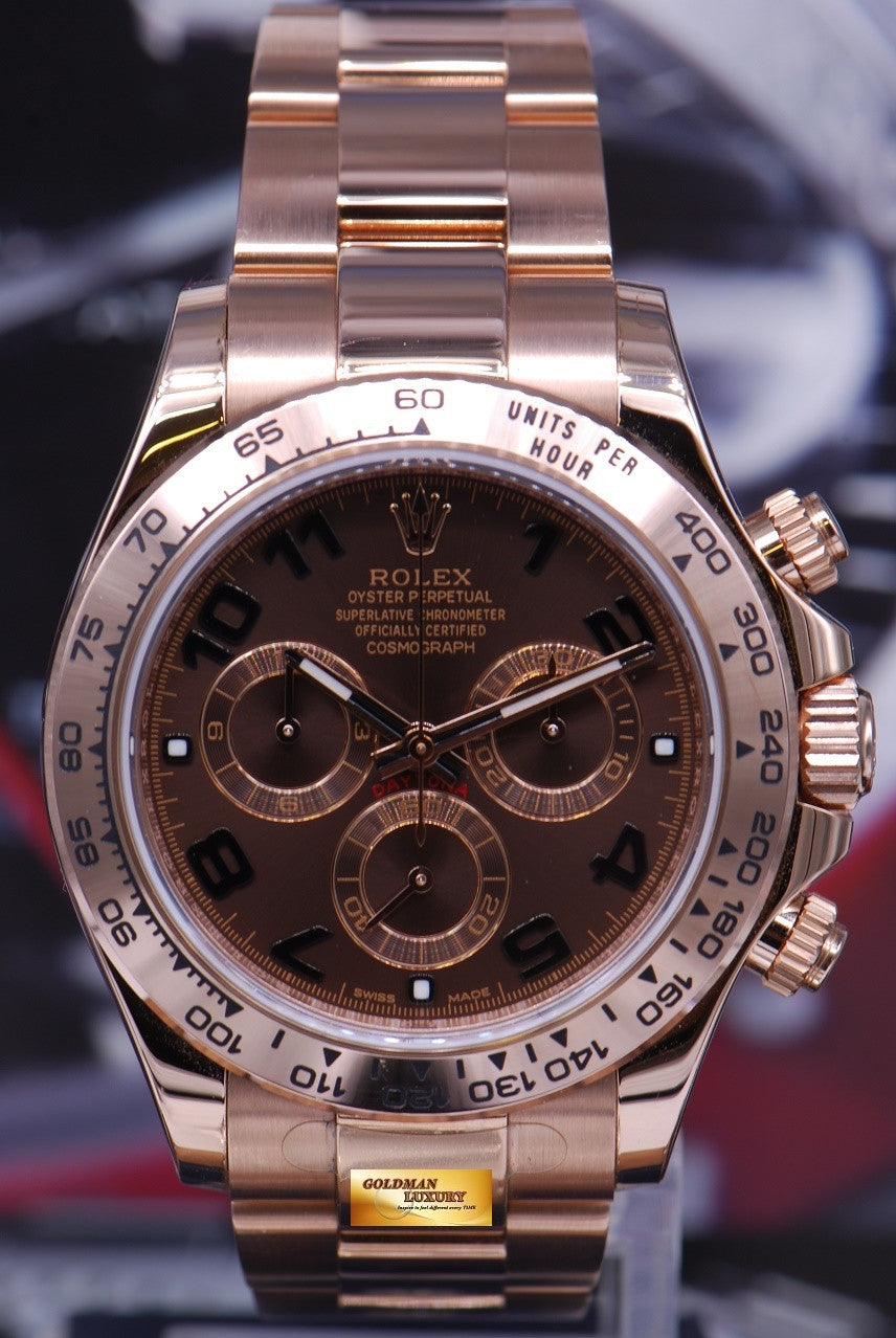 [SOLD] ROLEX OYSTER PERPETUAL 18K EVEROSE GOLD CHRONOGRAPH Ref 116505 (LNIB)