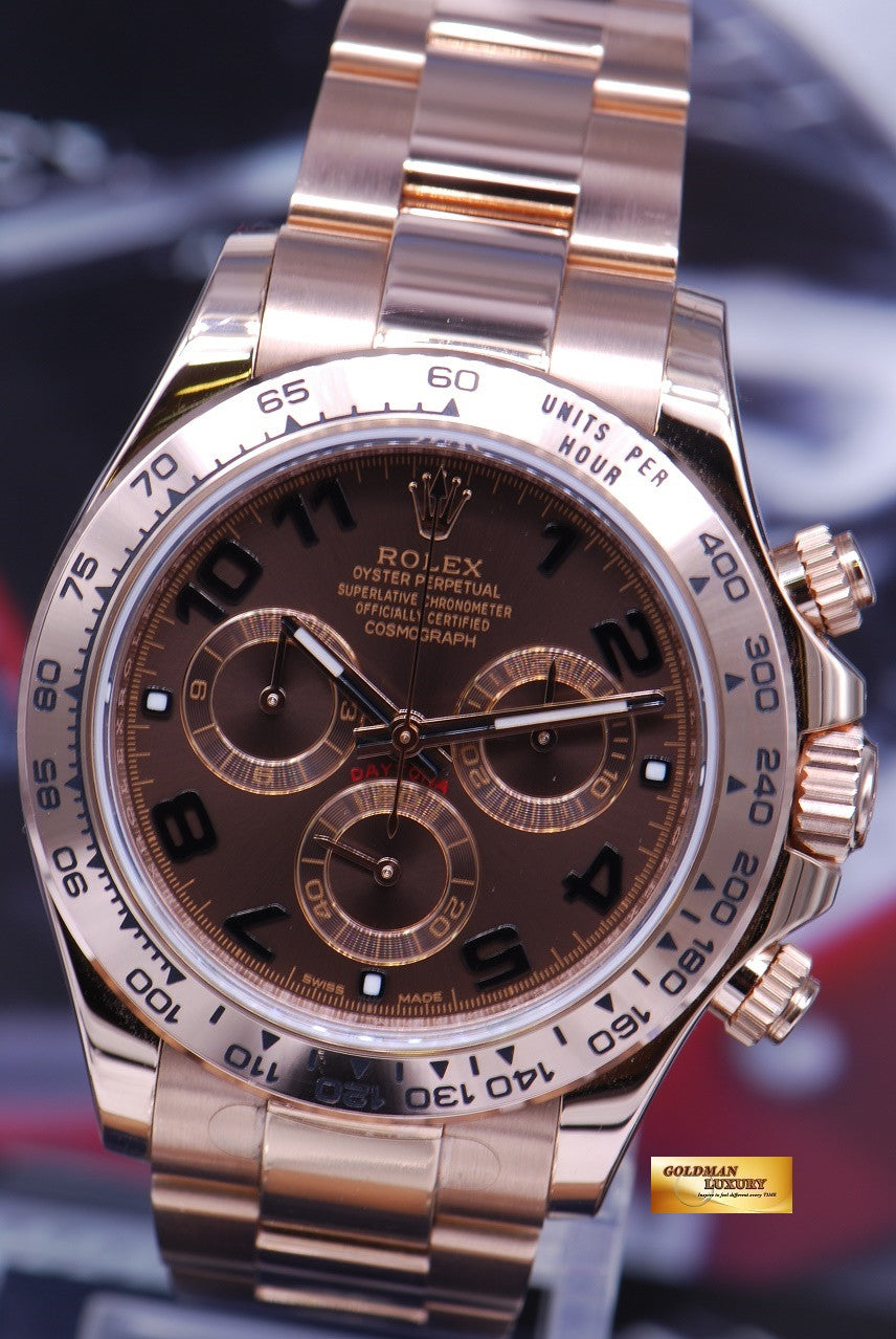 [SOLD] ROLEX OYSTER PERPETUAL 18K EVEROSE GOLD CHRONOGRAPH Ref 116505 (LNIB)