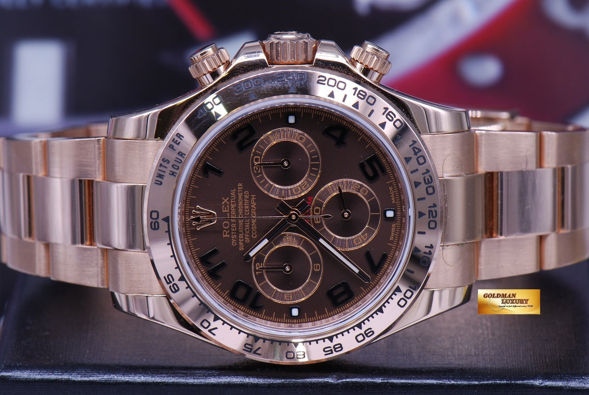 [SOLD] ROLEX OYSTER PERPETUAL 18K EVEROSE GOLD CHRONOGRAPH Ref 116505 (LNIB)
