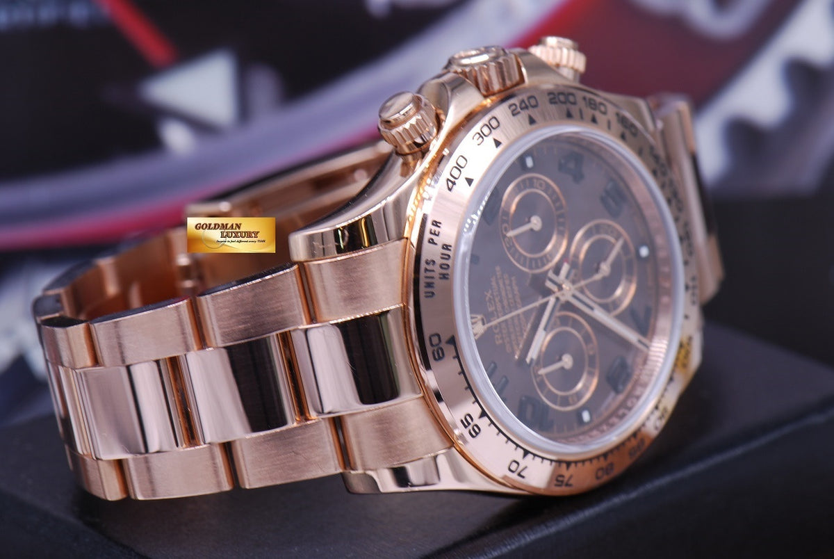 [SOLD] ROLEX OYSTER PERPETUAL 18K EVEROSE GOLD CHRONOGRAPH Ref 116505 (LNIB)