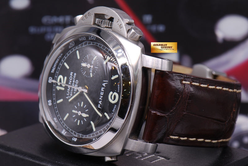 SOLD PANERAI LUMINOR RATTRAPANTE 1950 CHRONOGRAPH AUTOMATIC PAM 213 Goldman Luxury