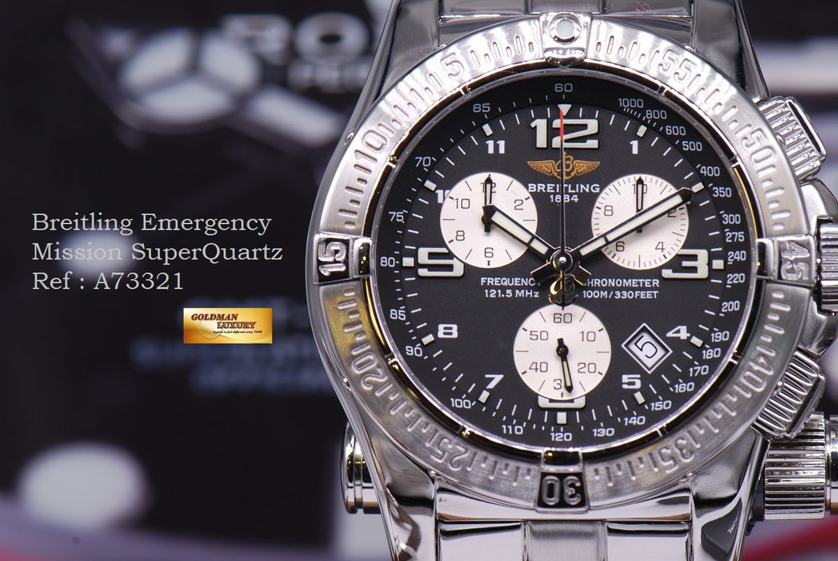 [SOLD] BREITLING EMERGENCY MISSION SUPERQUARTZ A73321 (MINT)