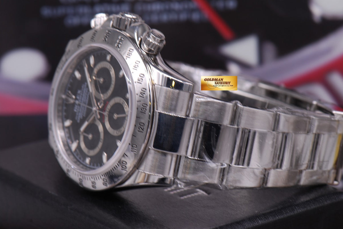 [SOLD] ROLEX OYSTER PERPETUAL DAYTONA STAINLESS STEEL CHRONOGRAPH BLACK Ref : 116520 (MINT)