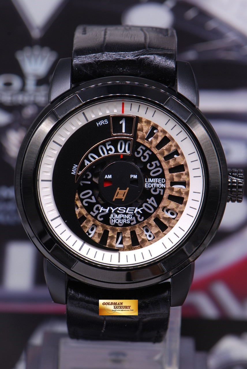 HYSEK IO JUMPING HOURS 47mm PVD BLACK LIMITED EDITION (MINT)