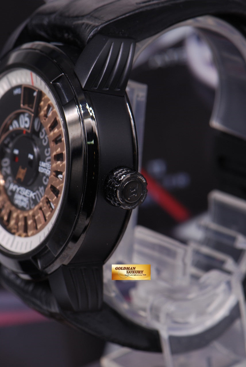 HYSEK IO JUMPING HOURS 47mm PVD BLACK LIMITED EDITION (MINT)