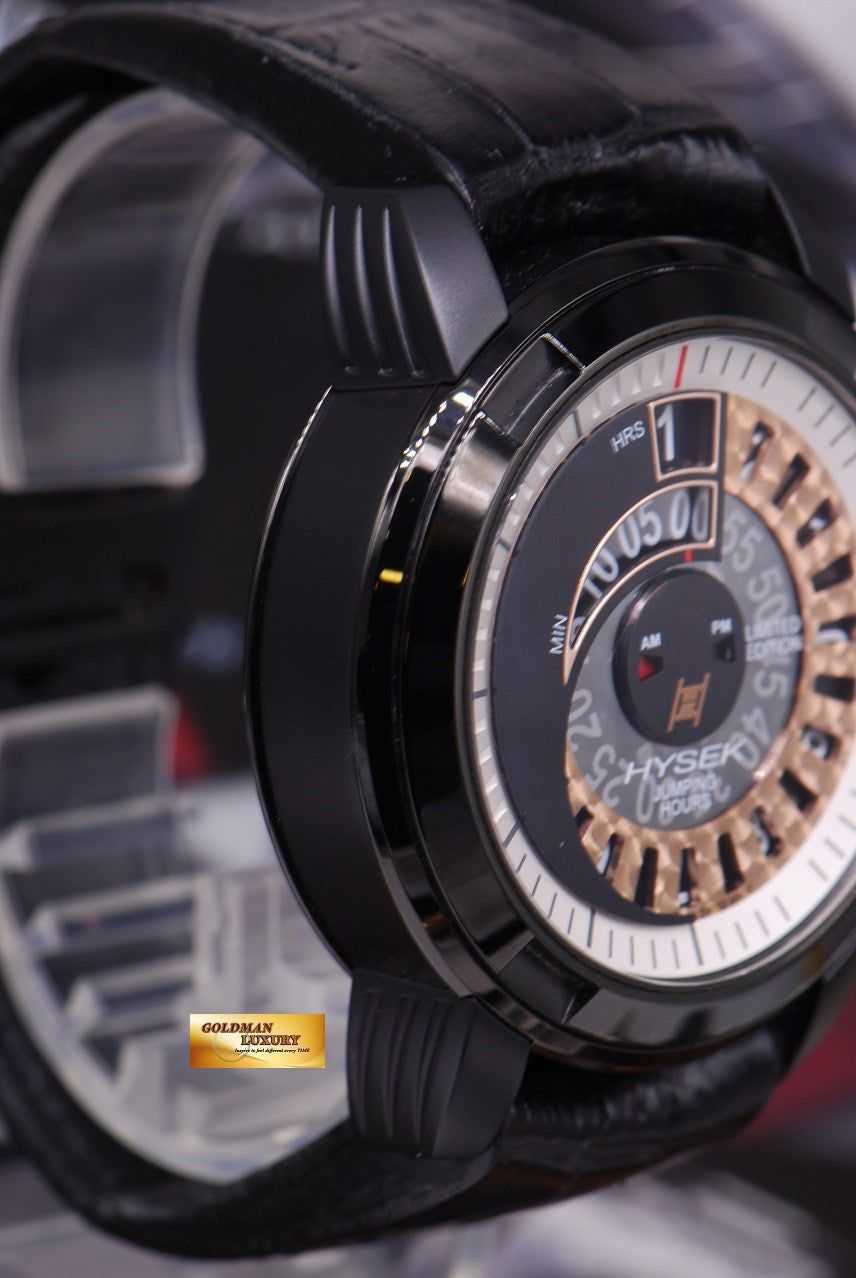 HYSEK IO JUMPING HOURS 47mm PVD BLACK LIMITED EDITION (MINT)