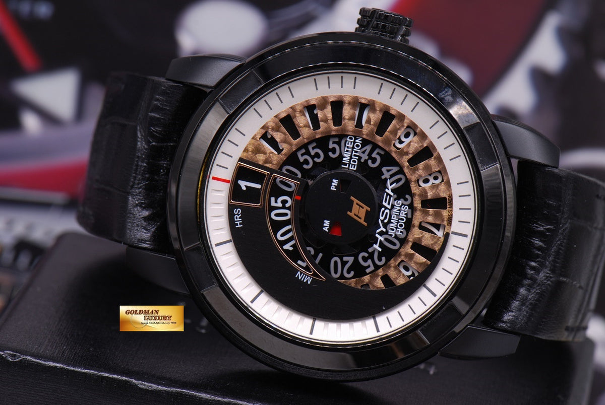 HYSEK IO JUMPING HOURS 47mm PVD BLACK LIMITED EDITION (MINT)