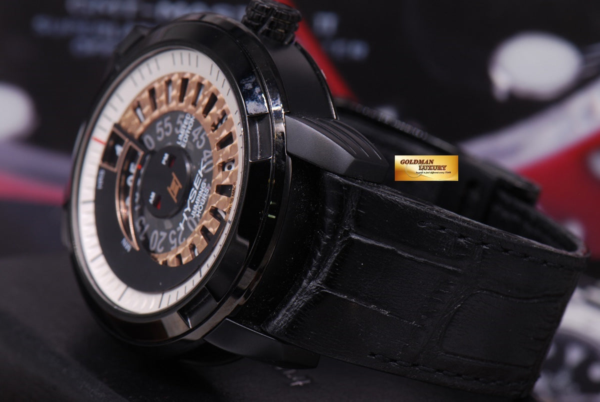 HYSEK IO JUMPING HOURS 47mm PVD BLACK LIMITED EDITION (MINT)