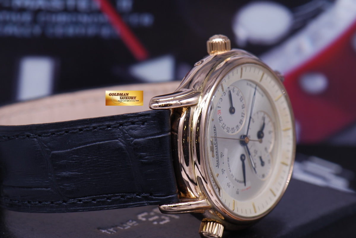 [SOLD] JLC WORLD TIME “GEOGRAPHIQUE” POWER RESERVE 38mm 18KRG AUTOMATIC (NEAR MINT)