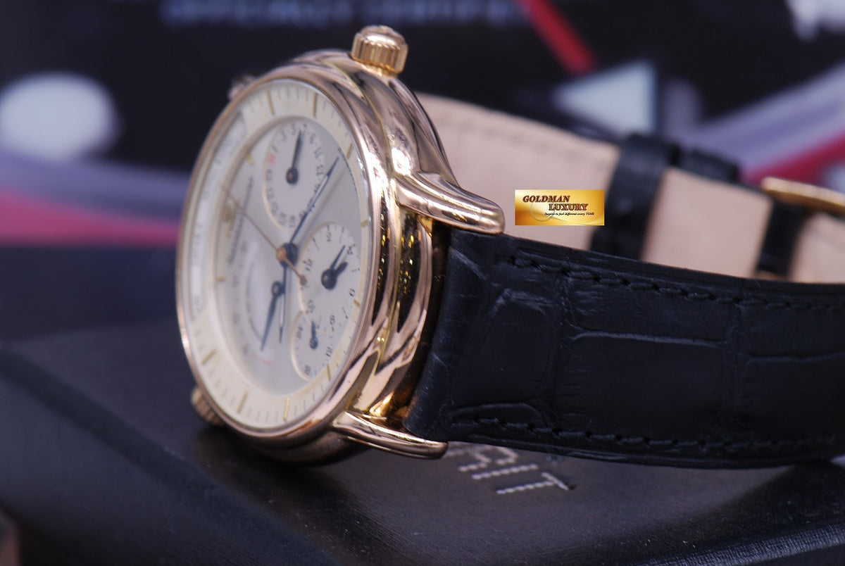 [SOLD] JLC WORLD TIME “GEOGRAPHIQUE” POWER RESERVE 38mm 18KRG AUTOMATIC (NEAR MINT)