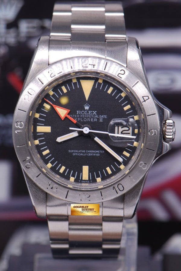 [SOLD] ROLEX OYSTER PERPETUAL EXPLORER II “STEVE McQUEEN” 1655 MARK I DIAL (VINTAGE MINT)