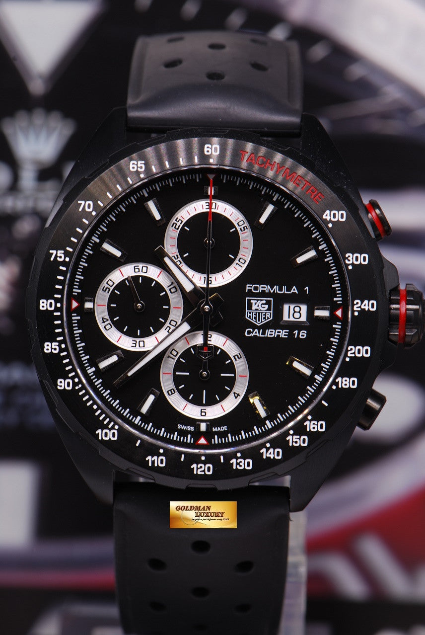 [SOLD] TAG HEUER FORMULA 1 CALIBRE 16 PVD BLACK CHRONOGRAPH AUTOMATIC (LNIB)