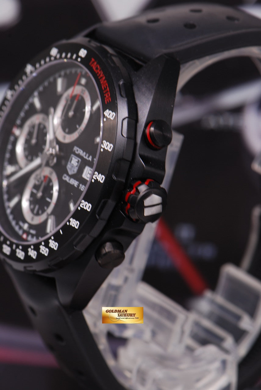[SOLD] TAG HEUER FORMULA 1 CALIBRE 16 PVD BLACK CHRONOGRAPH AUTOMATIC (LNIB)