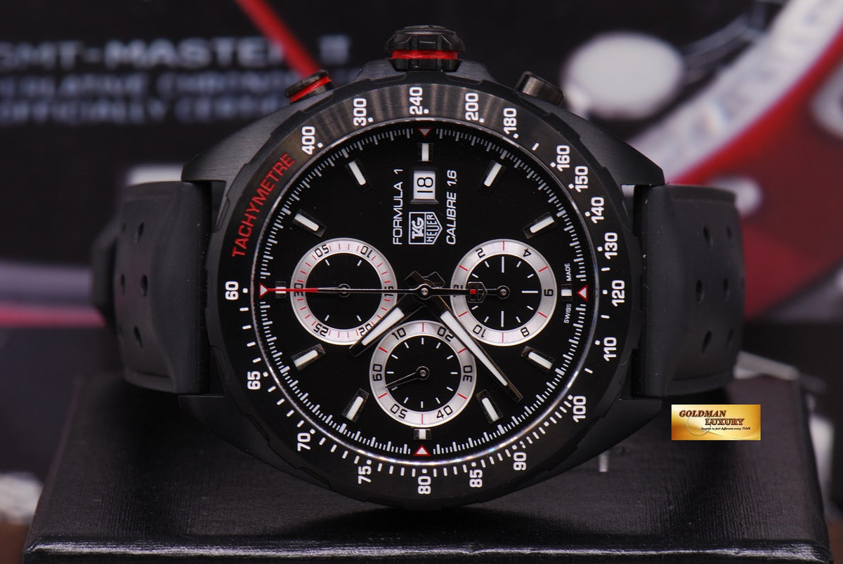 [SOLD] TAG HEUER FORMULA 1 CALIBRE 16 PVD BLACK CHRONOGRAPH AUTOMATIC (LNIB)