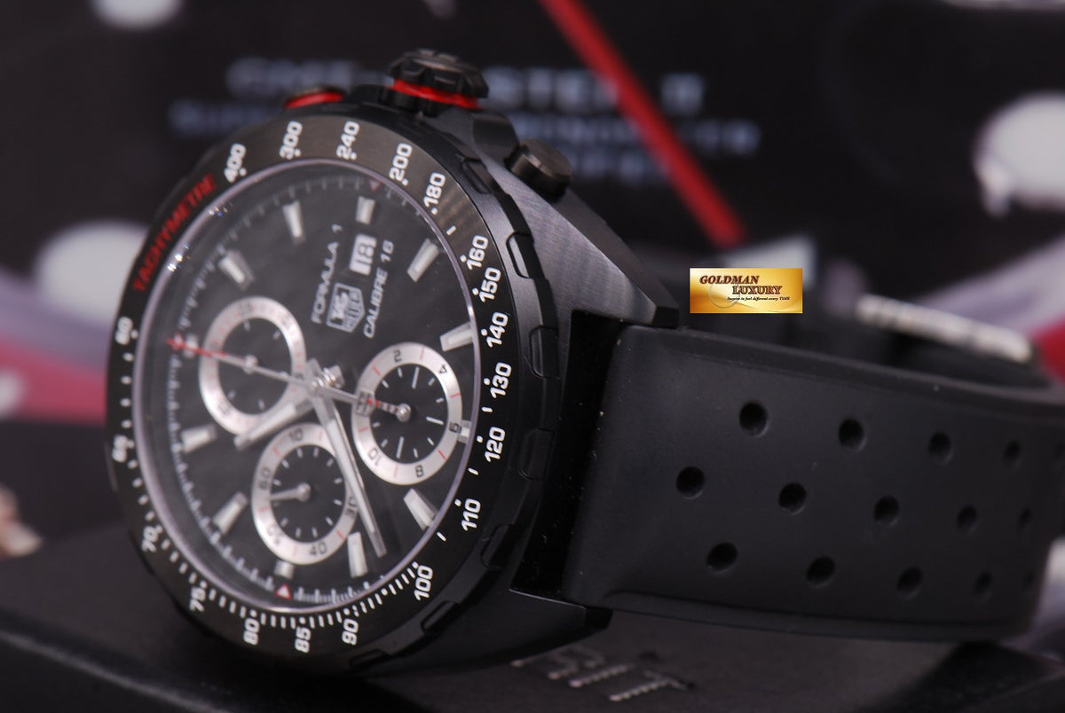 [SOLD] TAG HEUER FORMULA 1 CALIBRE 16 PVD BLACK CHRONOGRAPH AUTOMATIC (LNIB)