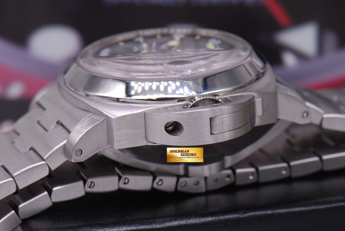 [SOLD] PANERAI LUMINOR GMT 44mm STAINLESS STEEL BRACELET Ref : PAM 297 (MINT)