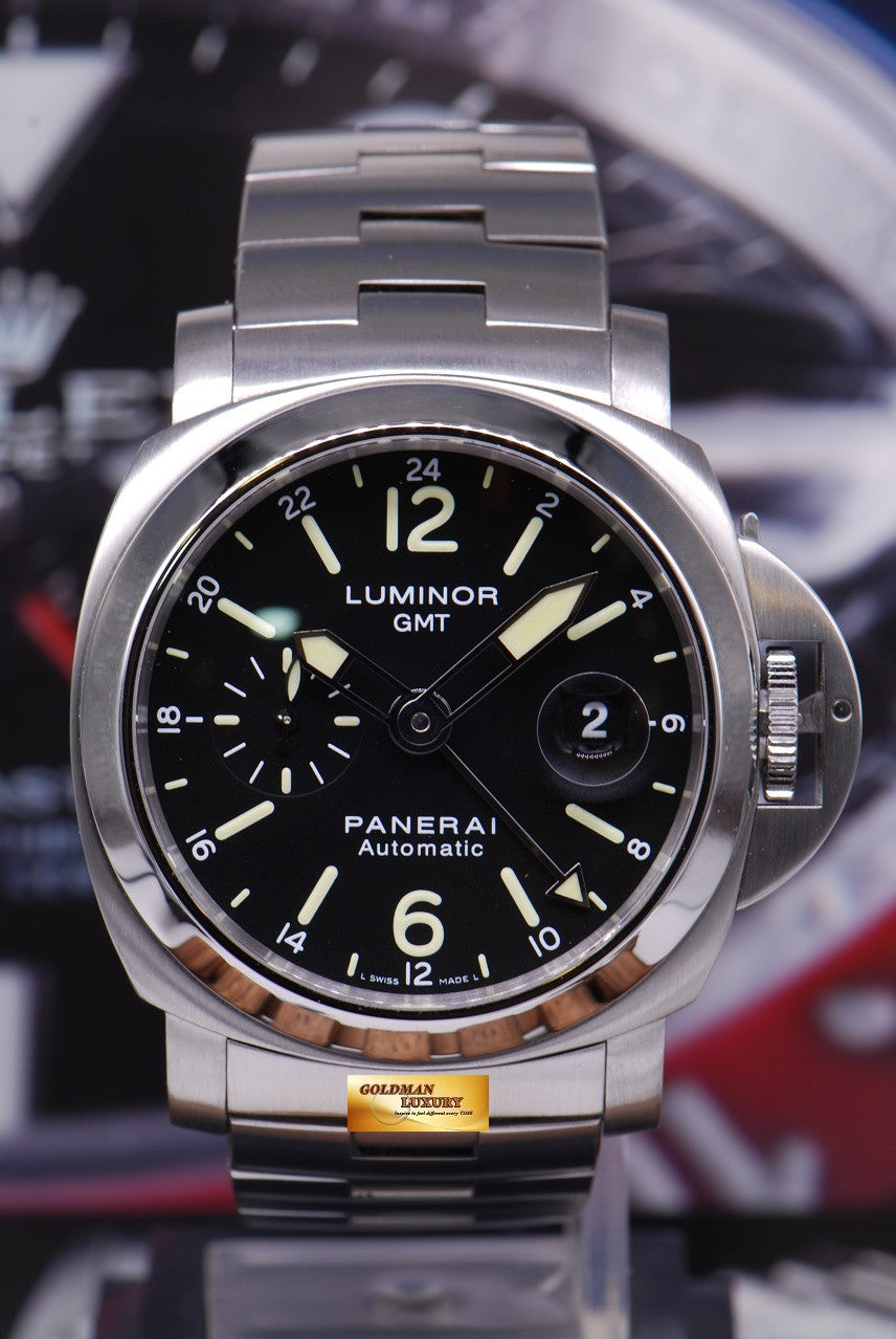 [SOLD] PANERAI LUMINOR GMT 44mm STAINLESS STEEL BRACELET Ref : PAM 297 (MINT)