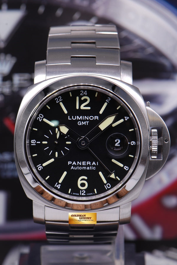 [SOLD] PANERAI LUMINOR GMT 44mm STAINLESS STEEL BRACELET Ref : PAM 297 (MINT)