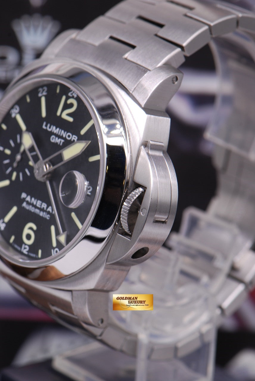 [SOLD] PANERAI LUMINOR GMT 44mm STAINLESS STEEL BRACELET Ref : PAM 297 (MINT)