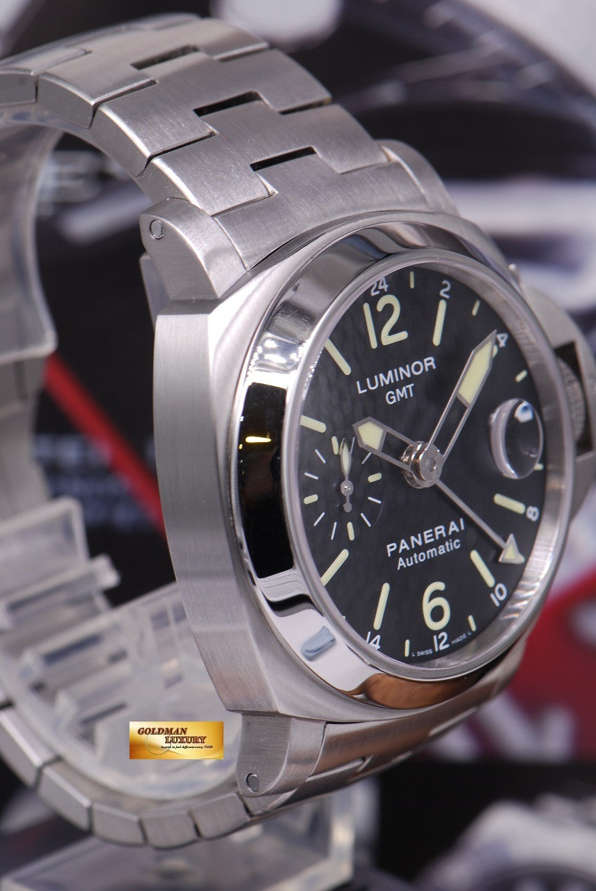[SOLD] PANERAI LUMINOR GMT 44mm STAINLESS STEEL BRACELET Ref : PAM 297 (MINT)