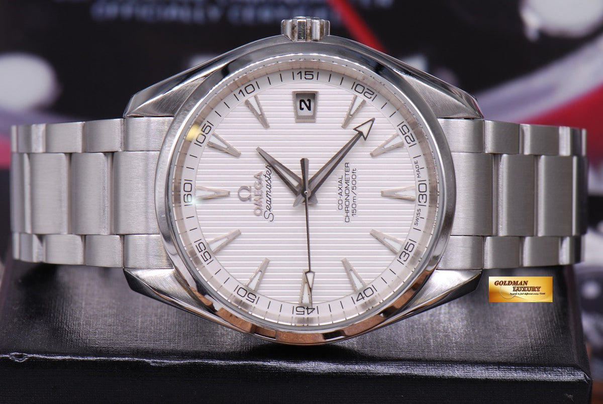 [SOLD] OMEGA SEAMASTER AQUA TERRA 42mm CO-AXIAL WHITE AUTOMATIC (MINT)
