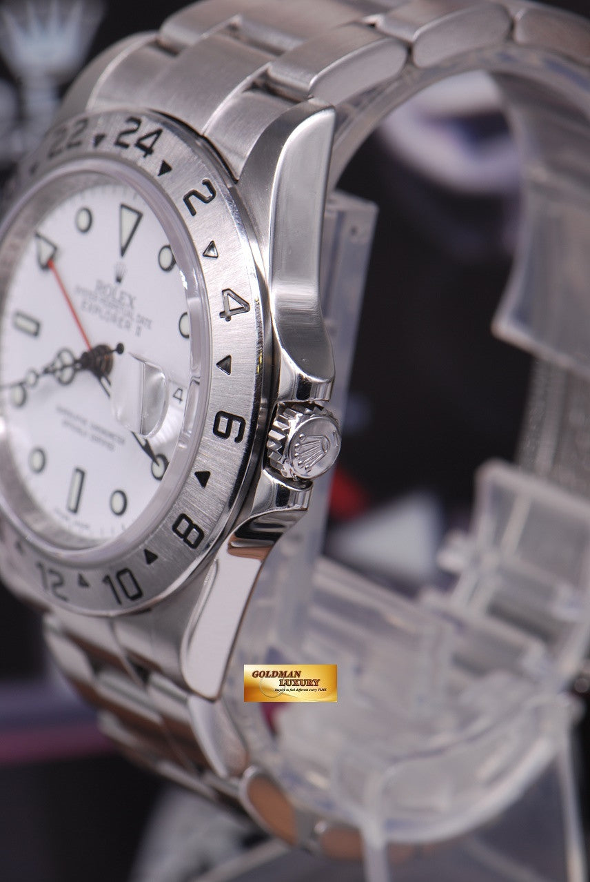 [SOLD] ROLEX OYSTER PERPETUAL EXPLORER II REF 16570 WHITE (CHAPTERING) (MINT)