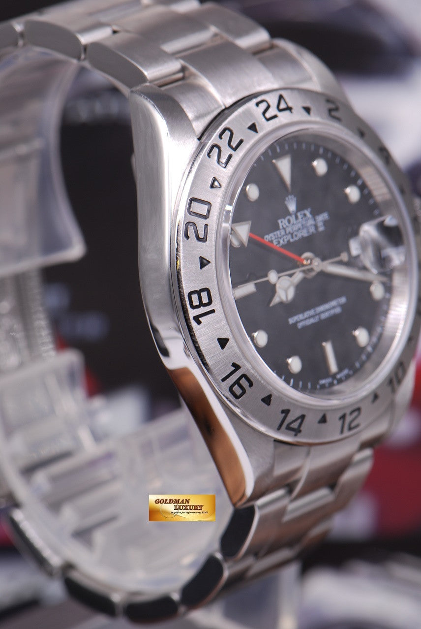 [SOLD] ROLEX OYSTER PERPETUAL EXPLORER II REF 16570 BLACK (MINT)