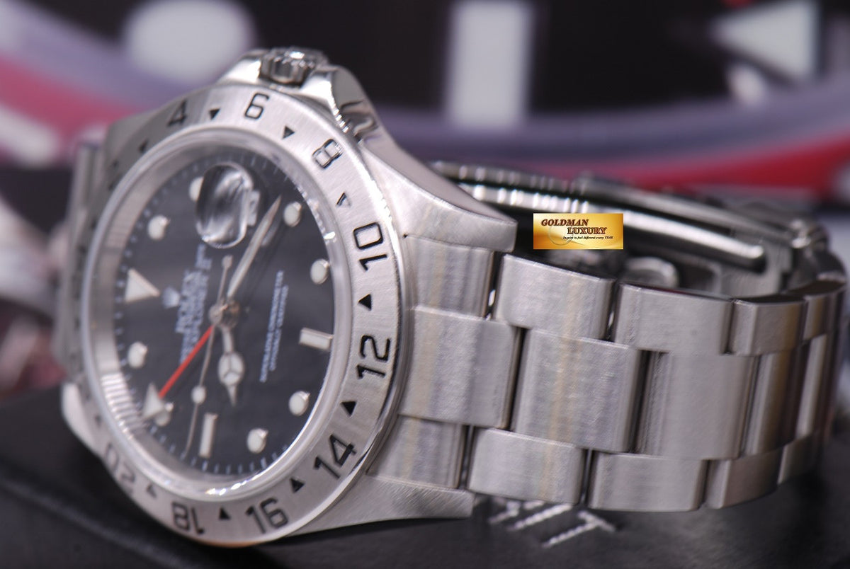 [SOLD] ROLEX OYSTER PERPETUAL EXPLORER II REF 16570 BLACK (MINT)