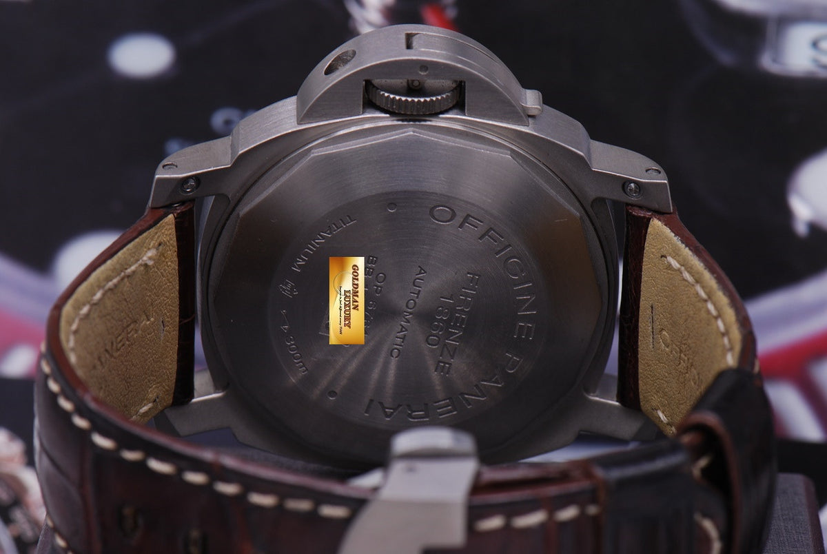 [SOLD] PANERAI LUMINOR MARINA TITANIUM 44mm TOBACCO BROWN DIAL AUTOMATIC PAM 240 (NEAR MINT)