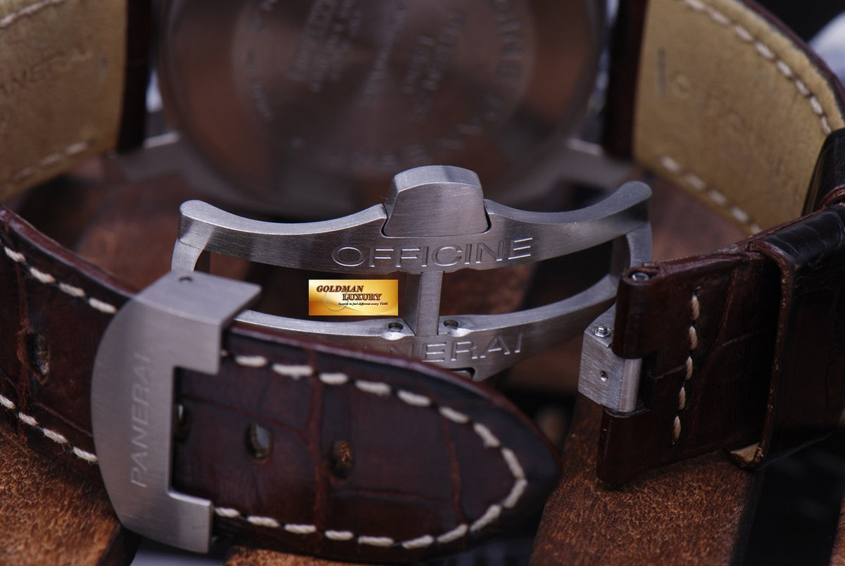 [SOLD] PANERAI LUMINOR MARINA TITANIUM 44mm TOBACCO BROWN DIAL AUTOMATIC PAM 240 (NEAR MINT)