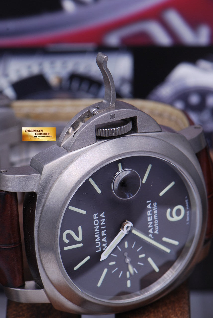[SOLD] PANERAI LUMINOR MARINA TITANIUM 44mm TOBACCO BROWN DIAL AUTOMATIC PAM 240 (NEAR MINT)