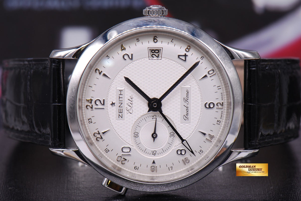 [SOLD] ZENITH ELITE CLASSIC DUAL TIME 39mm AUTOMATIC (NEAR MINT)