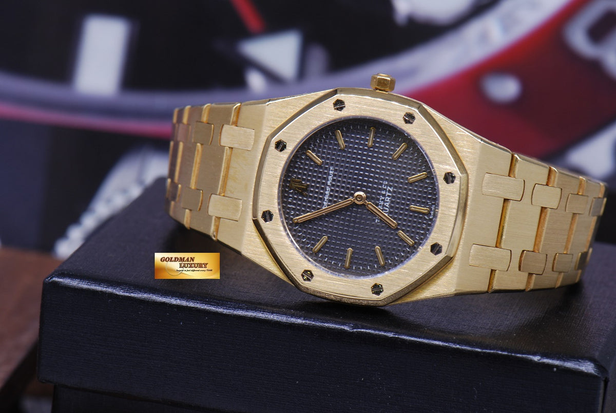 [SOLD] AUDEMARS PIGUET ROYAL OAK LADIES 18K YELLOW GOLD “TIFFANY & Co.” 30mm QUARTZ