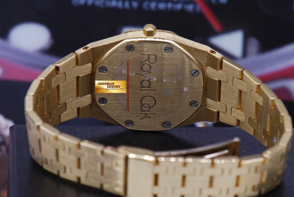 [SOLD] AUDEMARS PIGUET ROYAL OAK LADIES 18K YELLOW GOLD “TIFFANY & Co.” 30mm QUARTZ