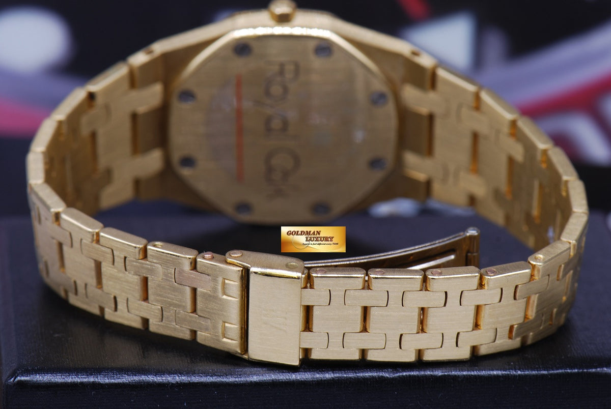 [SOLD] AUDEMARS PIGUET ROYAL OAK LADIES 18K YELLOW GOLD “TIFFANY & Co.” 30mm QUARTZ