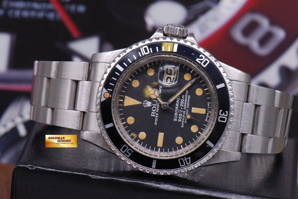 [SOLD] ROLEX OYSTER PERPETUAL WHITE SUBMARINER MARK I DIAL Ref 1680 (VINTAGE)