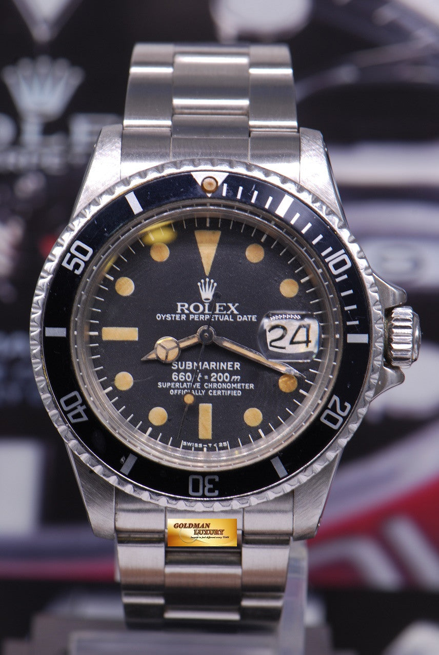 [SOLD] ROLEX OYSTER PERPETUAL WHITE SUBMARINER MARK I DIAL Ref 1680 (VINTAGE)