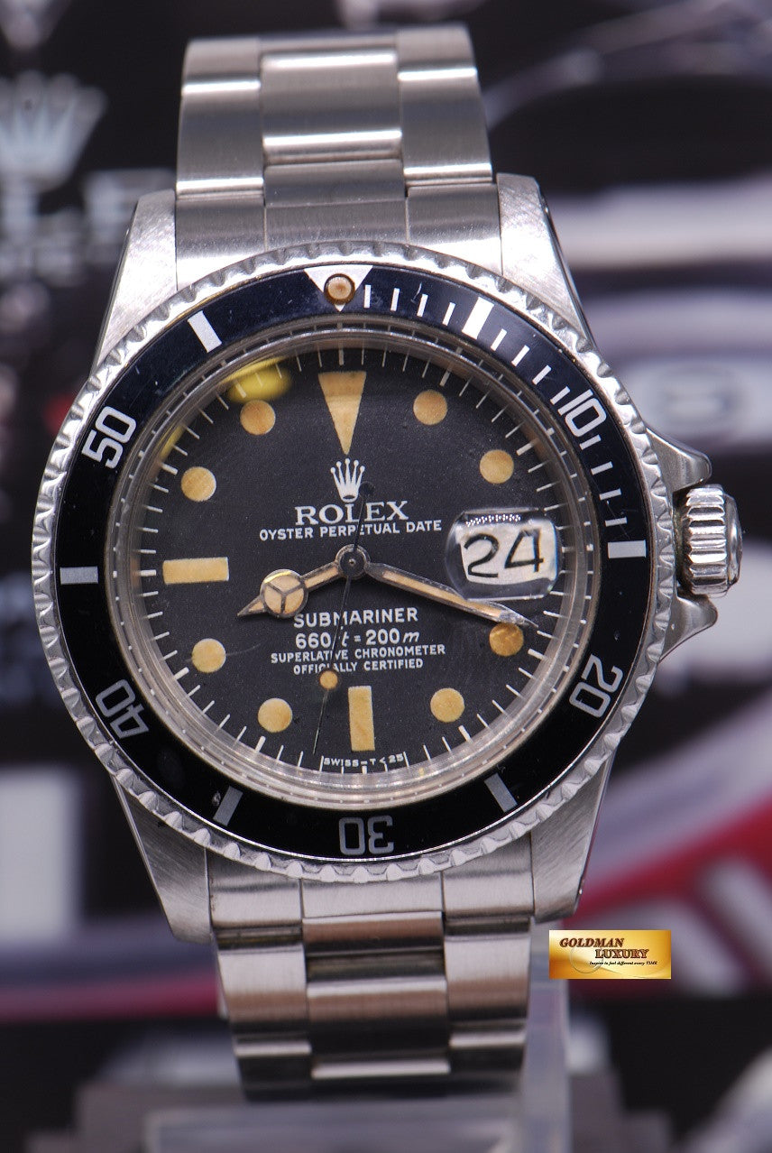 [SOLD] ROLEX OYSTER PERPETUAL WHITE SUBMARINER MARK I DIAL Ref 1680 (VINTAGE)