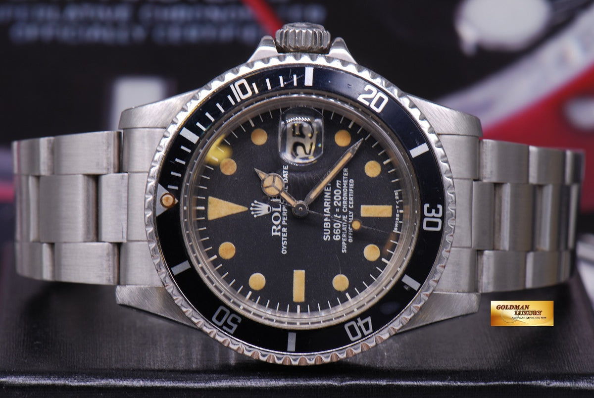 [SOLD] ROLEX OYSTER PERPETUAL WHITE SUBMARINER MARK I DIAL Ref 1680 (VINTAGE)