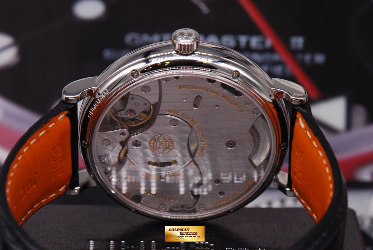 [SOLD] IWC PORTOFINO 8 DAYS POWER RESERVE DATE 45mm MANUAL WINDING BLUE (MINT)