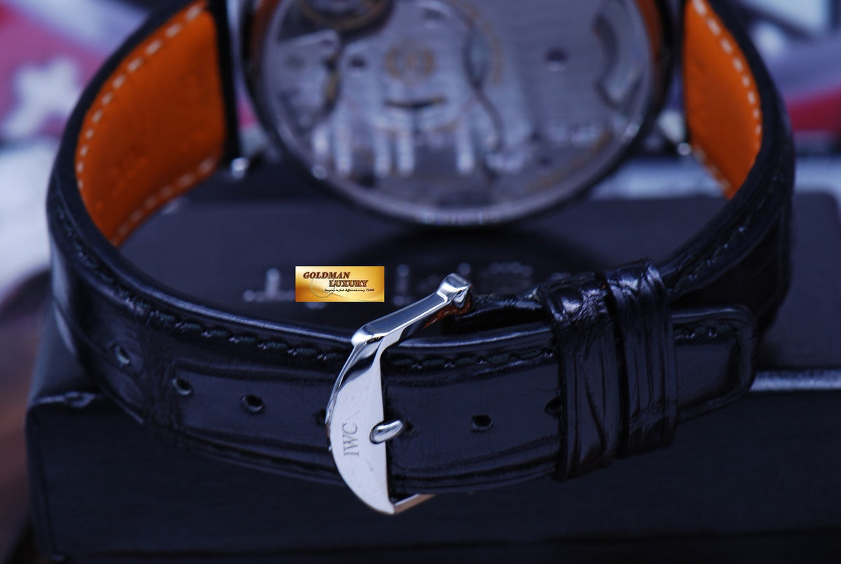 [SOLD] IWC PORTOFINO 8 DAYS POWER RESERVE DATE 45mm MANUAL WINDING BLUE (MINT)