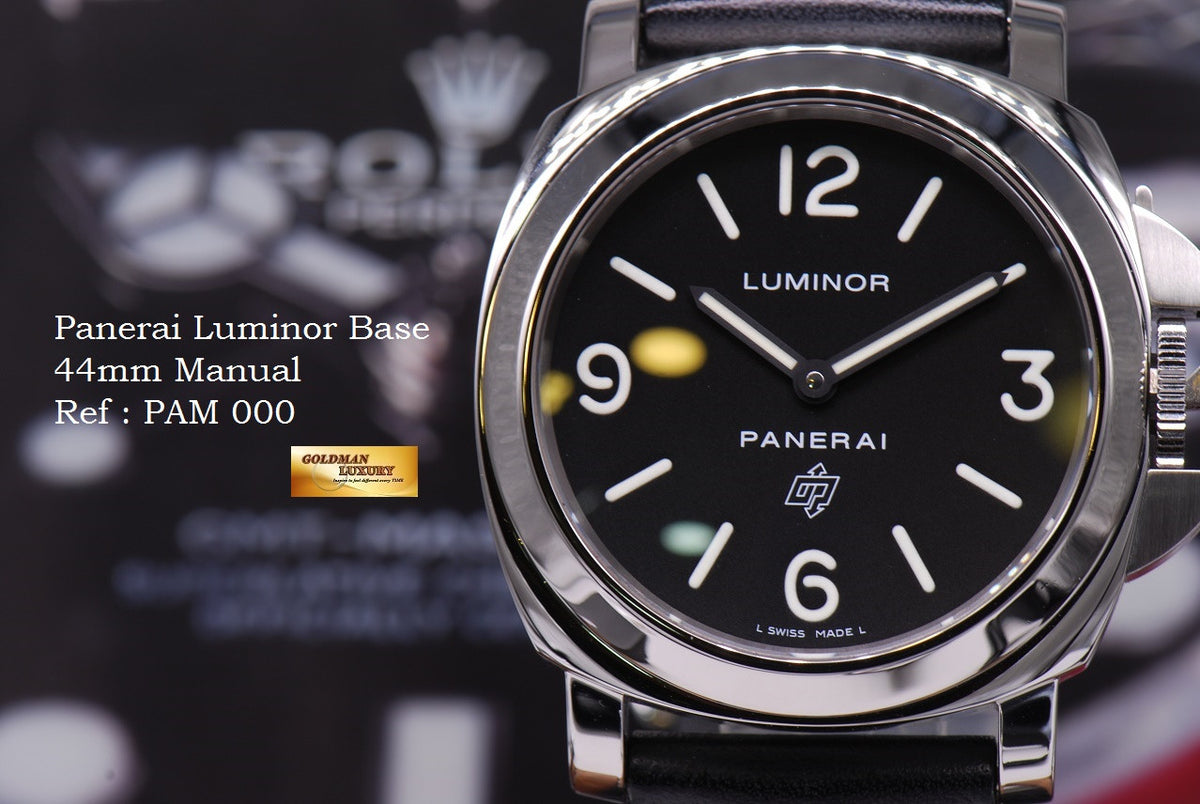 [SOLD] PANERAI LUMINOR BASE 44mm MANUAL PAM 000 (MINT)