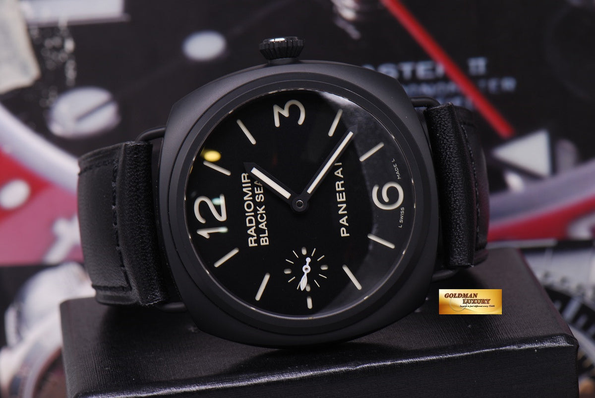 [SOLD] PANERAI RADIOMIR BLACK SEAL 45mm BLACK CERAMIC MANUAL PAM 292 (LNIB)