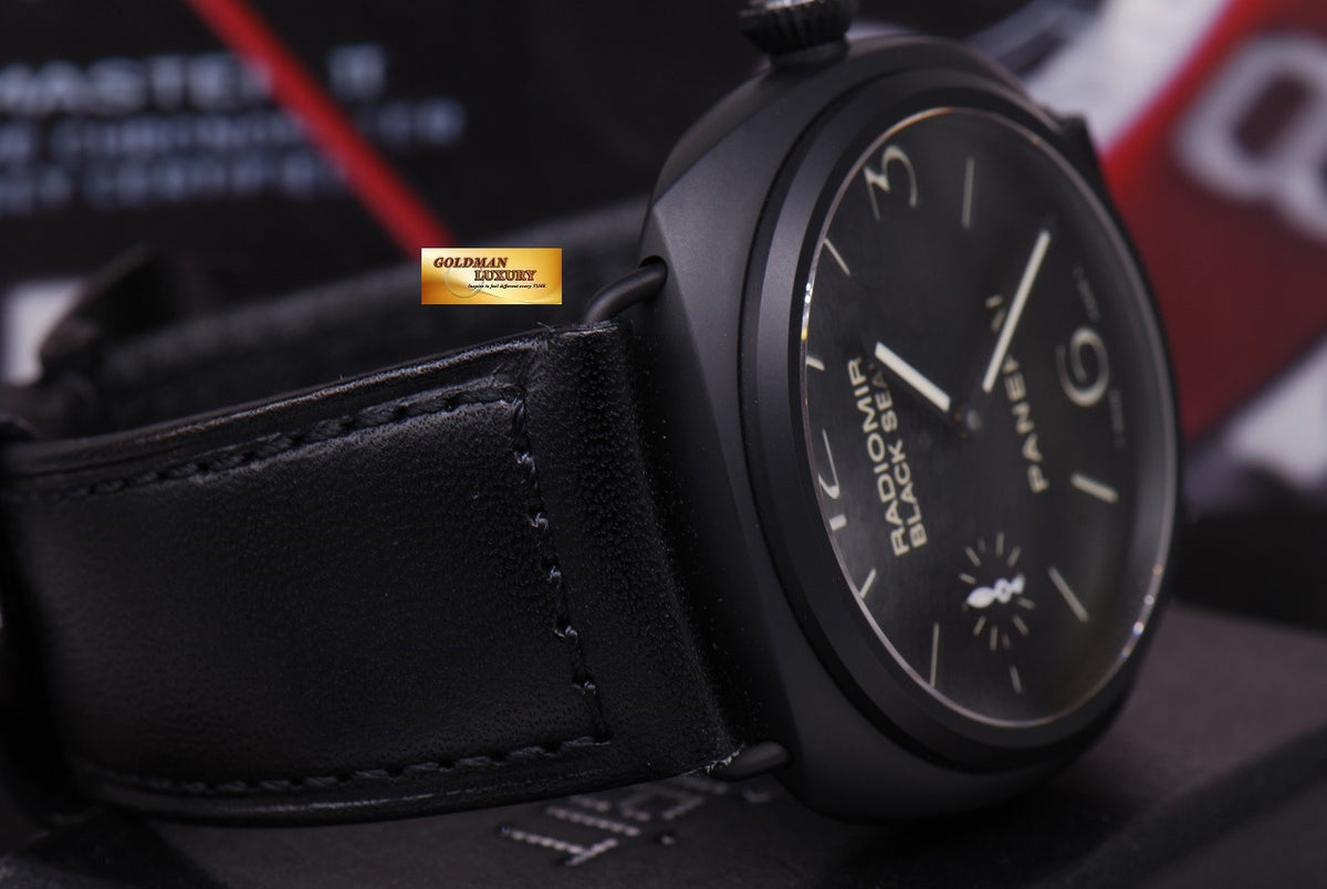 [SOLD] PANERAI RADIOMIR BLACK SEAL 45mm BLACK CERAMIC MANUAL PAM 292 (LNIB)