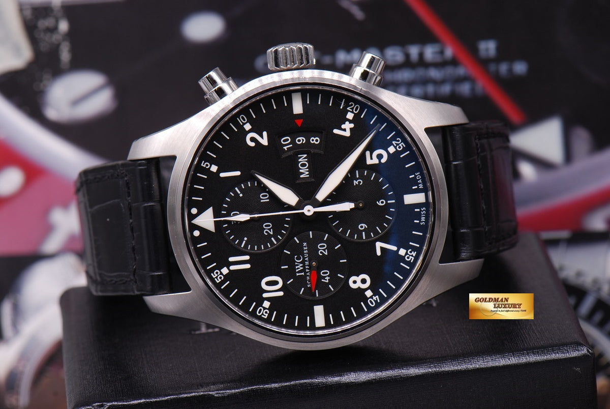 [SOLD] IWC PILOT FLIEGERUHR CHRONOGRAPH 43mm AUTOMATIC  IW3777-01 (MINT)
