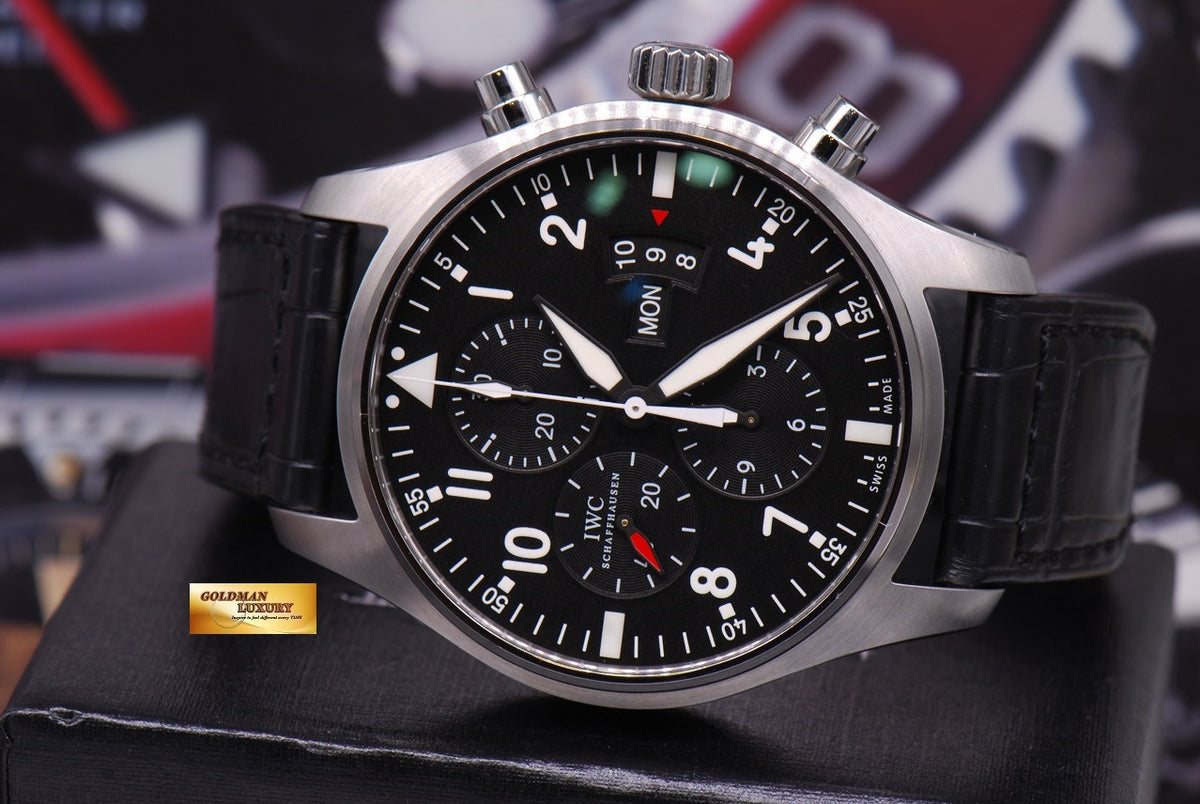 [SOLD] IWC PILOT FLIEGERUHR CHRONOGRAPH 43mm AUTOMATIC  IW3777-01 (MINT)