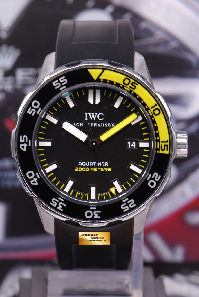 SOLD IWC AQUATIMER 46mm AUTOMATIC IW3568 10 MINT Goldman Luxury