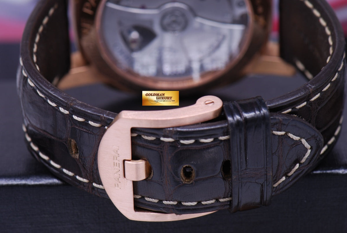 [SOLD] PANERAI LUMINOR MARINA 18K ROSE GOLD 42mm PAM 393 AUTOMATIC (MINT)
