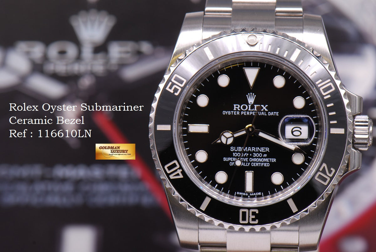 [SOLD] ROLEX OYSTER PERPETUAL SUBMARINER CERAMIC BEZEL 116610LN (MINT)